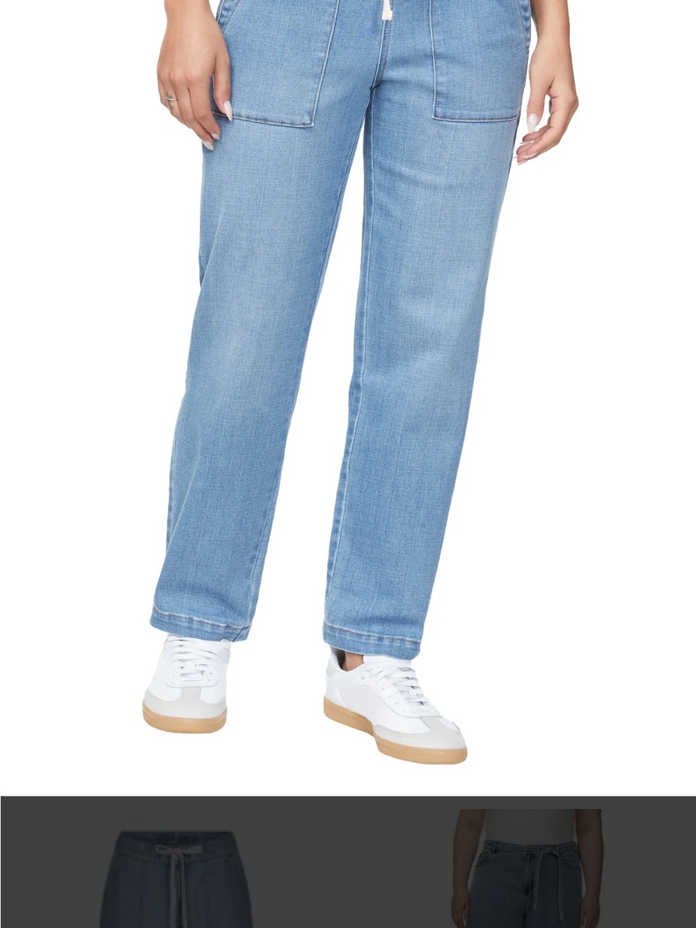 Buffalo David Bitton Light Blue Straight Leg Women’s drawstring jeans